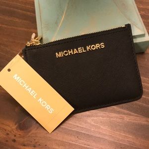 Michael Kors small leather coin pouch with ID